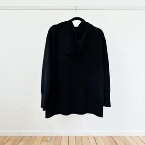 NEW NWT ATHLETA Wool and Cashmere Black Hooded Sweater size M